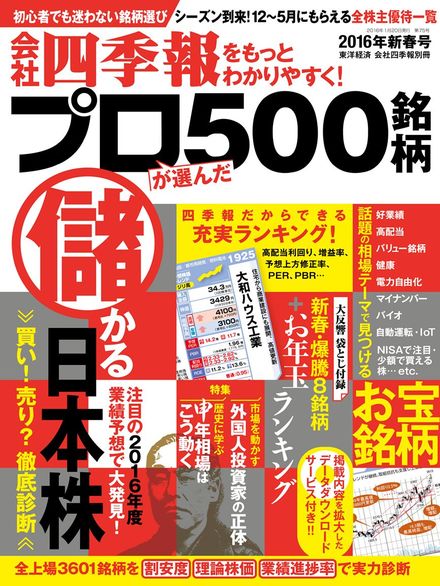 新春号で 会社四季報プロ500 編集部が選んだ注目の12テーマはこれだ 会社四季報オンライン