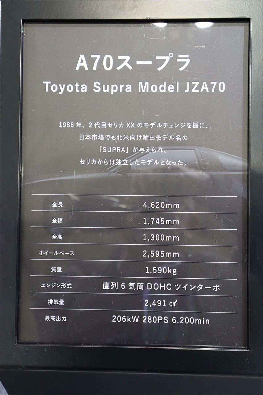 トヨタのA70型「スープラ」（筆者撮影）