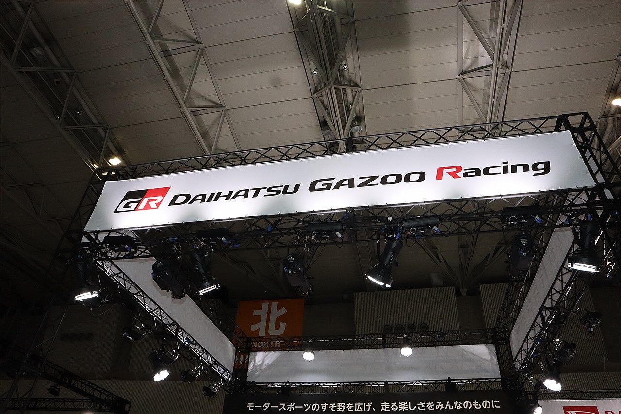 東京オートサロン2025に展示されていたダイハツ「ミラ イースGRスポーツ コンセプト」（筆者撮影）