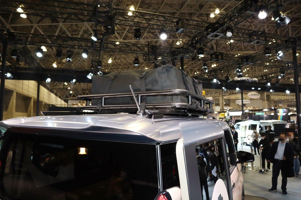東京オートサロン2023に展示されていたデリカミニのカスタマイズ仕様（筆者撮影）