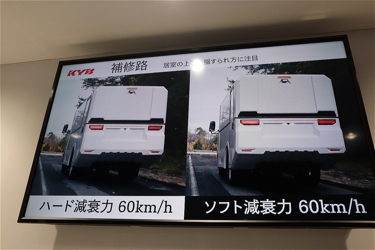 カヤバの東京オートサロン2023出展内容（筆者撮影）