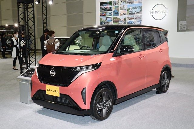 日産ブースの展示内容など（筆者撮影）