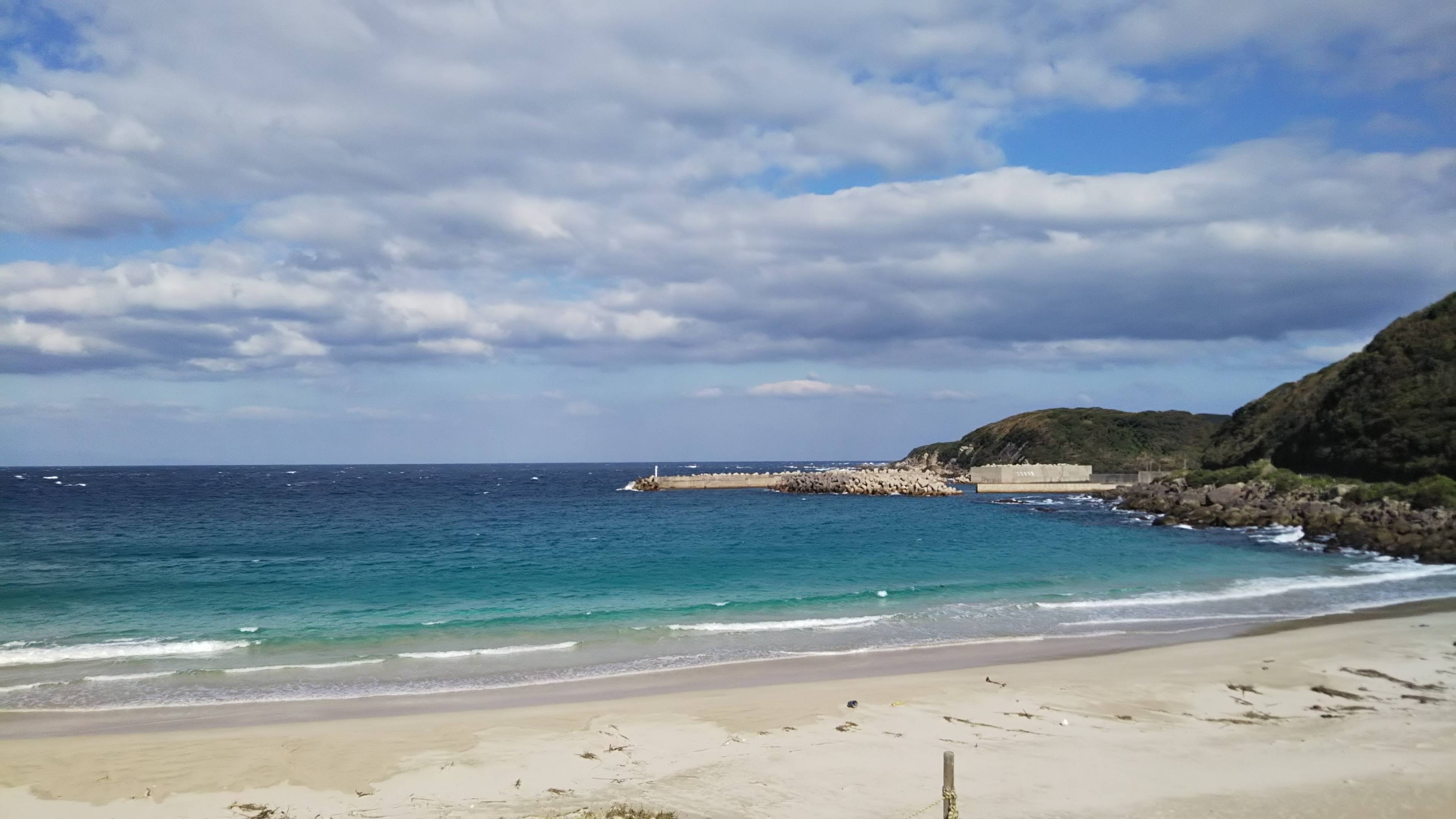 作中にも登場した「中山海岸」の景色（筆者撮影）