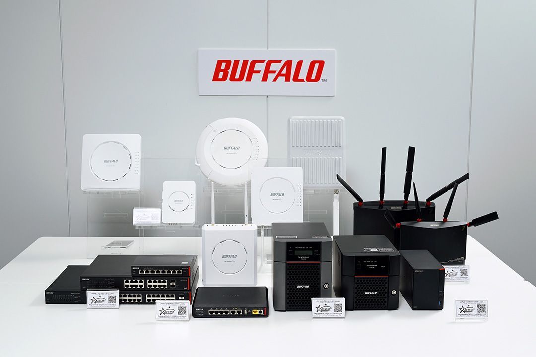 バッファローのJC-STARラベル取得製品群