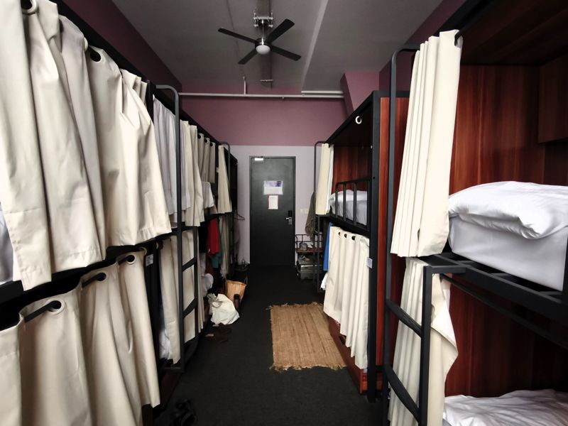 メルボルンで宿泊したドミトリー。男女混合の10人部屋（筆者撮影）