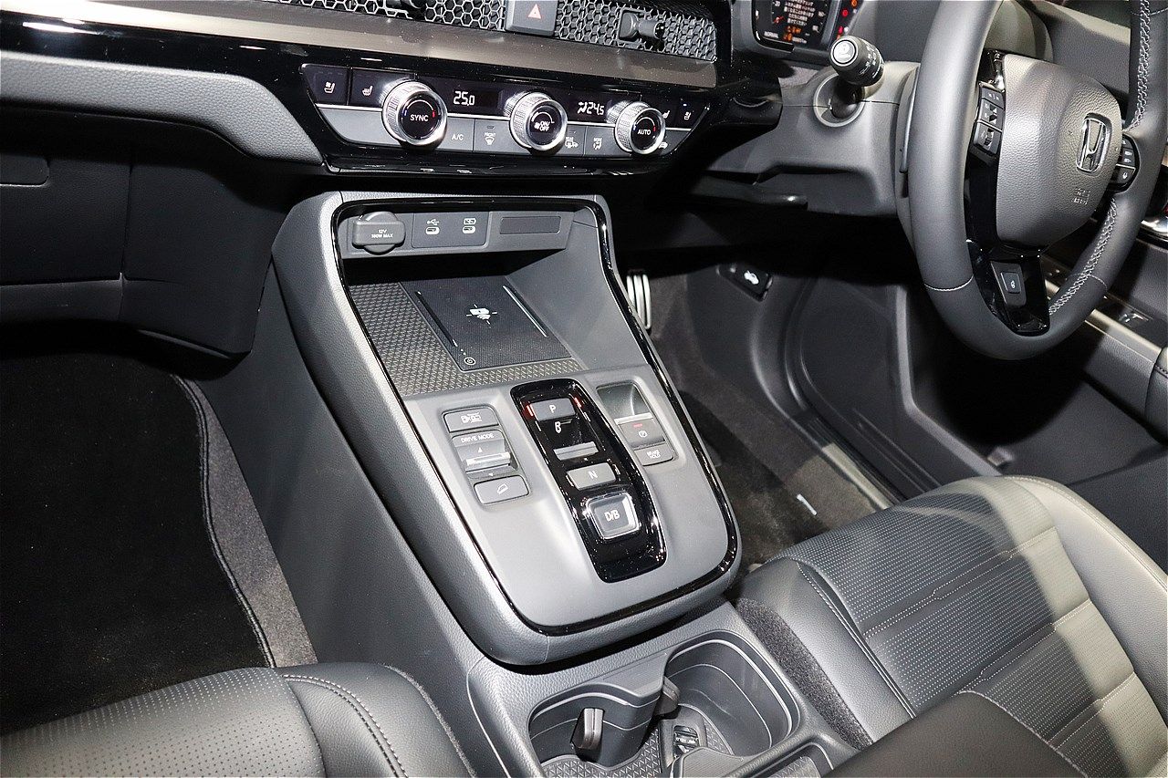 ジャパンモビリティショー2025に展示されたホンダの新型「CR-V e:HEV」（筆者撮影）