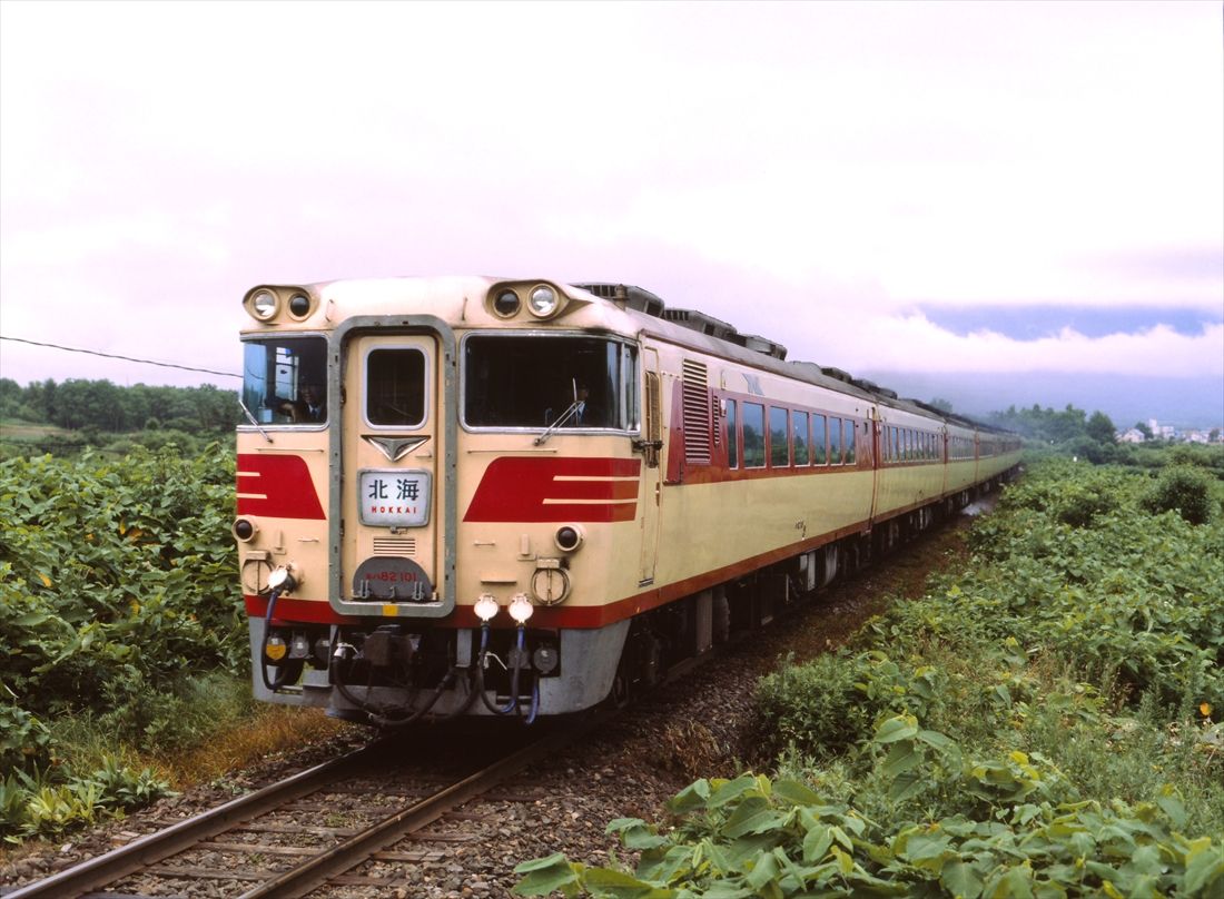 函館本線山線を走る唯一の特急だった「北海」（撮影：南正時）