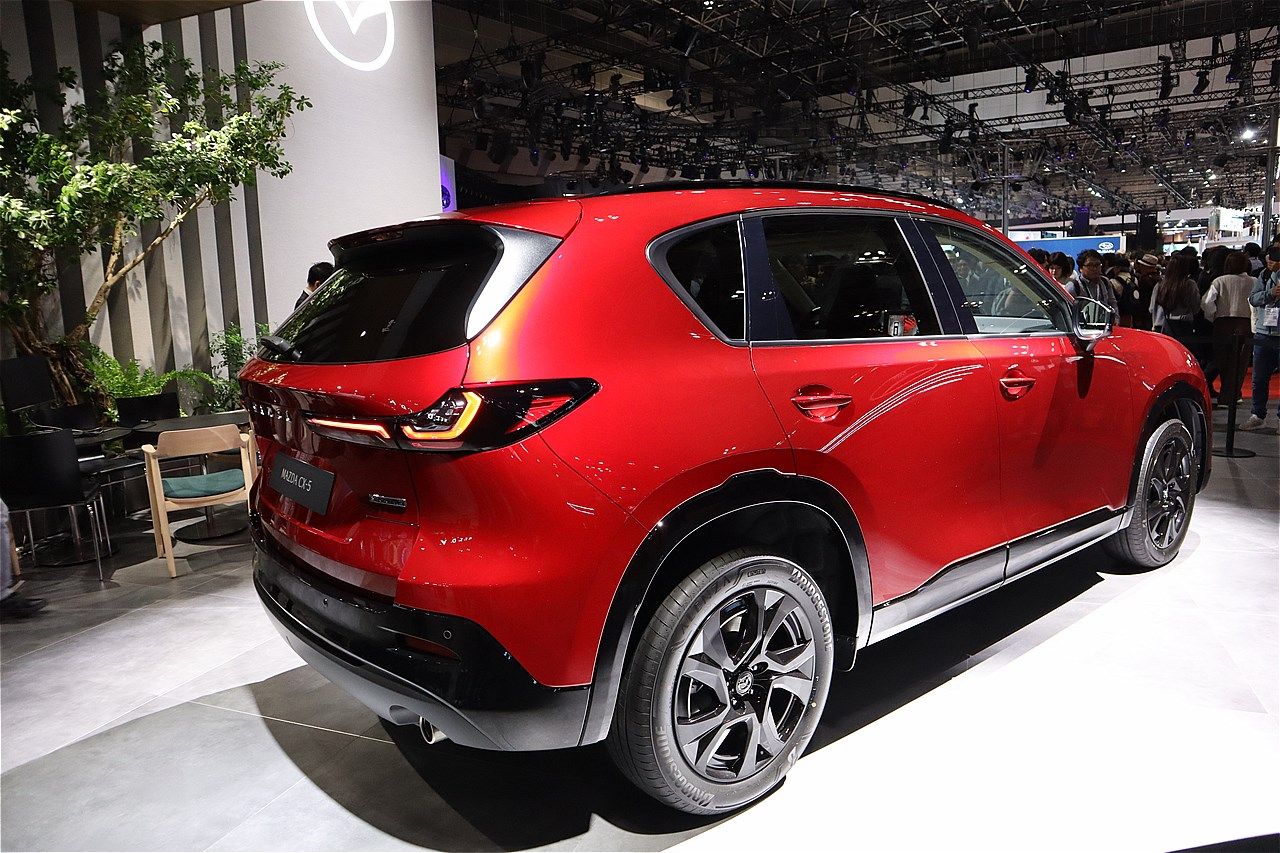 ジャパンモビリティショー2025に展示されたマツダの新型「CX-5」（筆者撮影）