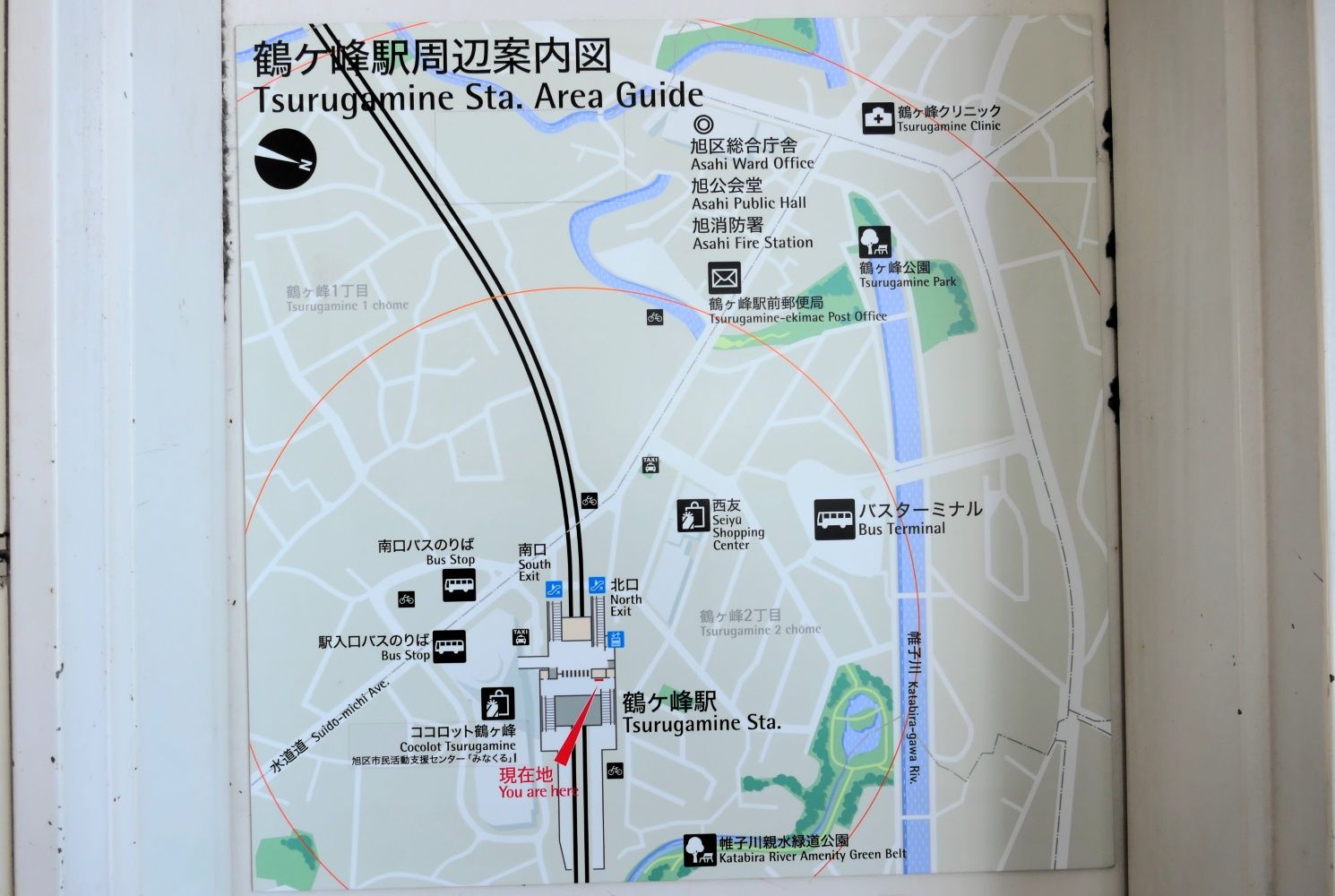 鶴ケ峰駅周辺案内図