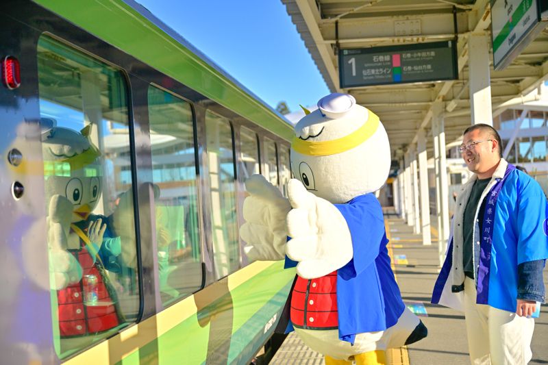 鉄道というハードと、関わる人というソフト。その両方の歯車で、女川の街は輝きを増し続けている（筆者撮影）