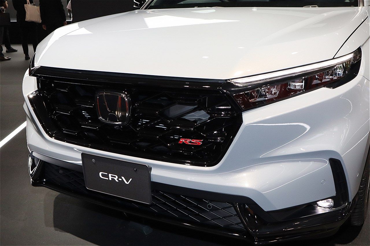 ジャパンモビリティショー2025に展示されたホンダの新型「CR-V e:HEV」（筆者撮影）