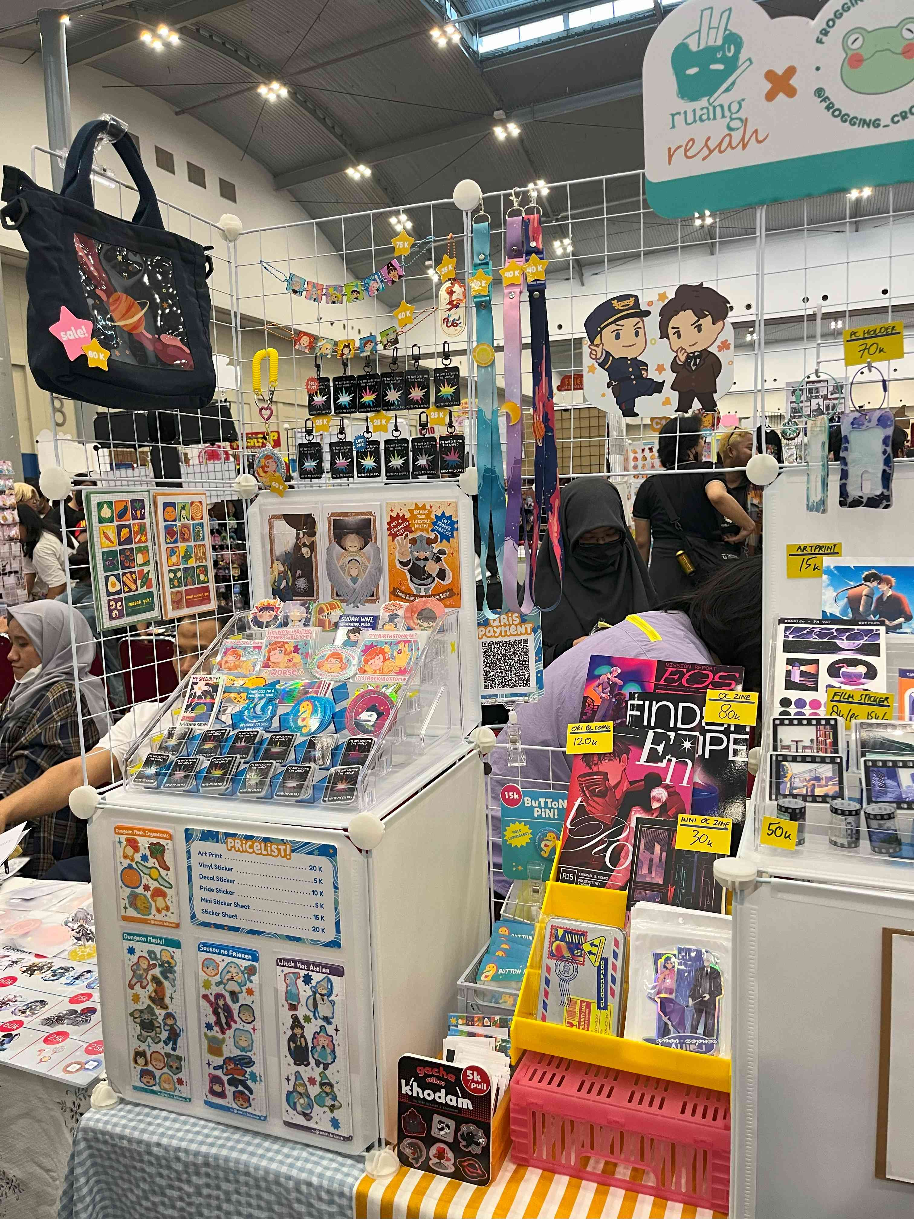 Farさんのブース。オリジナルBL同人誌とOC（オリジナルキャラクター）ZINEの表記を併用