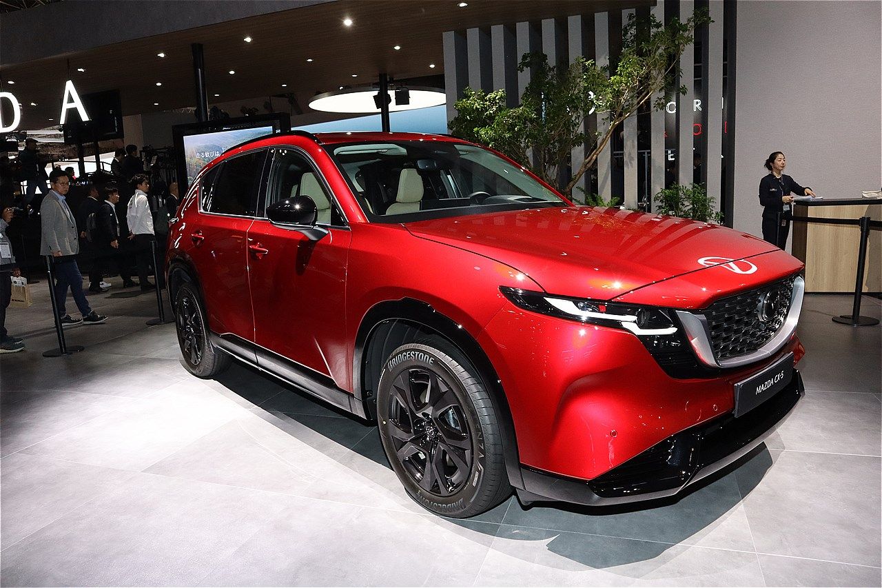 ジャパンモビリティショー2025に展示されたマツダの新型「CX-5」（筆者撮影）