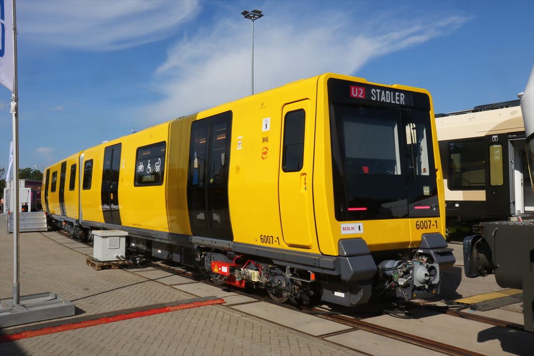 シュタドラーのベルリン地下鉄向け車両（撮影：橋爪智之）