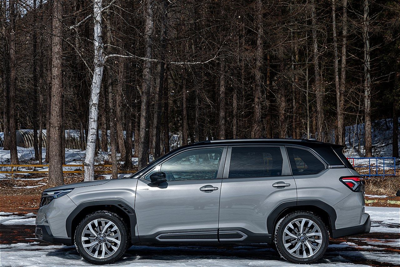 スバル「フォレスター」雪上試乗会の様子（写真：三木 宏章）