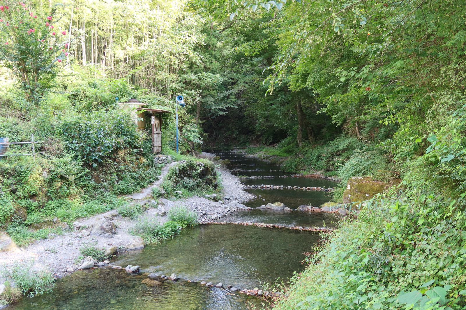 下流側の風景