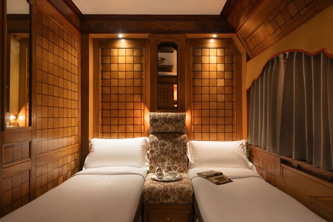「イースタン＆オリエンタル・エクスプレス（E&O）」のベッドルーム（写真：BELMOND）