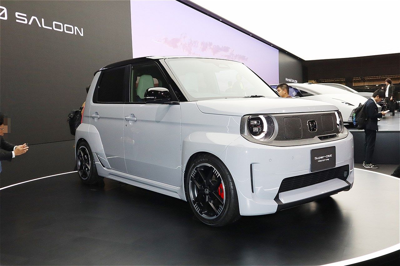 世界初公開、ホンダの小型EV「Super-ONE Prototype」（筆者撮影）