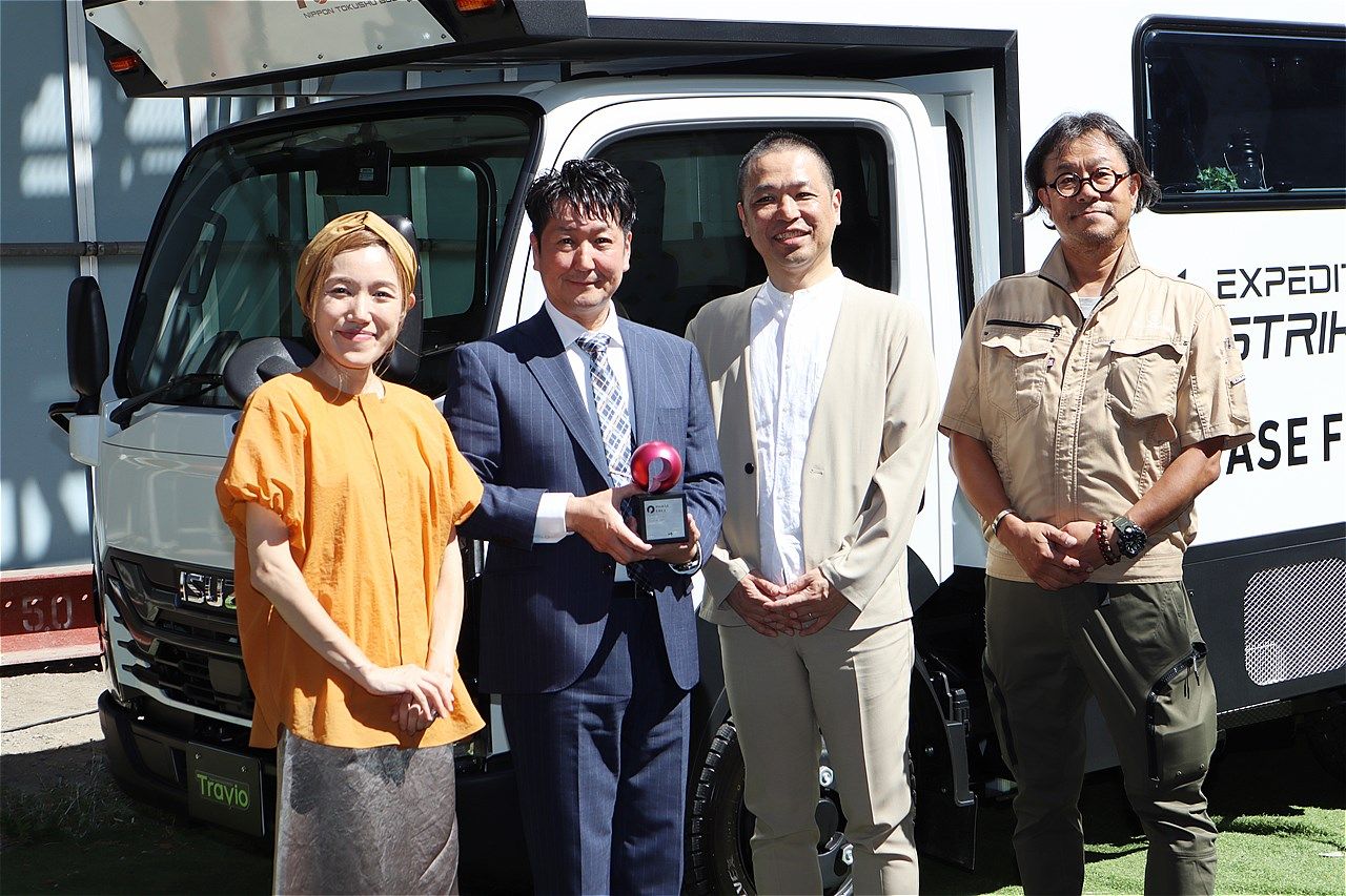 日本特種ボディー主催「フェーズフリー認証取得キャンピングカー発表会」（筆者撮影）