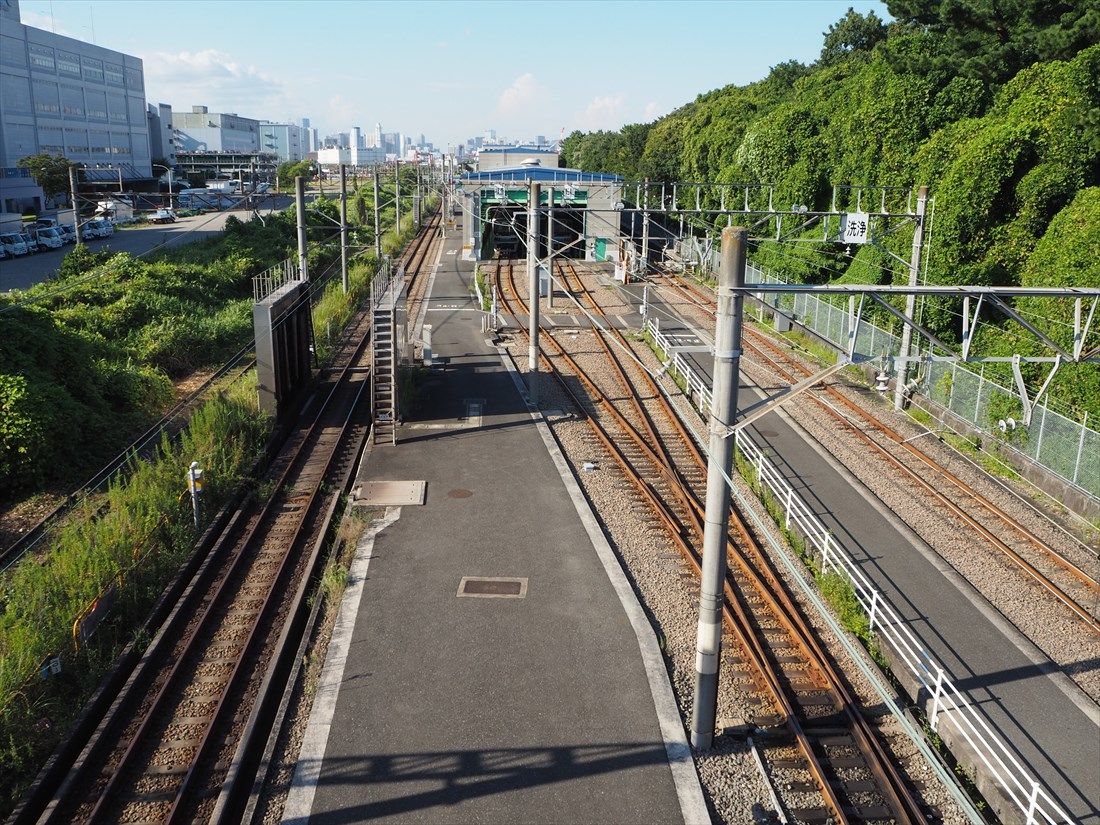 羽田空港アクセス線の予定地（記者撮影）