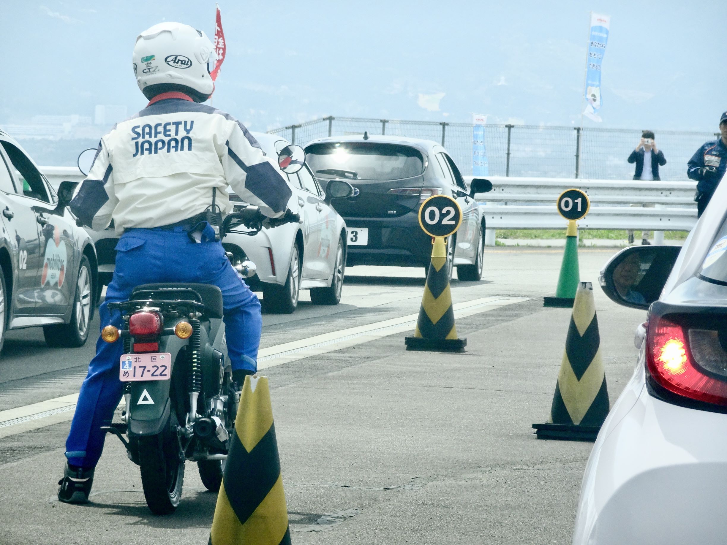 トヨタとホンダによる安全運転領域における講習の様子（筆者撮影）