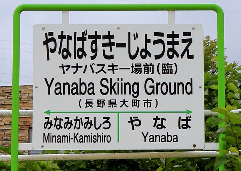 「ヤナバスキー場前（臨）」駅は2019年3月に廃止となってしまった（筆者撮影）