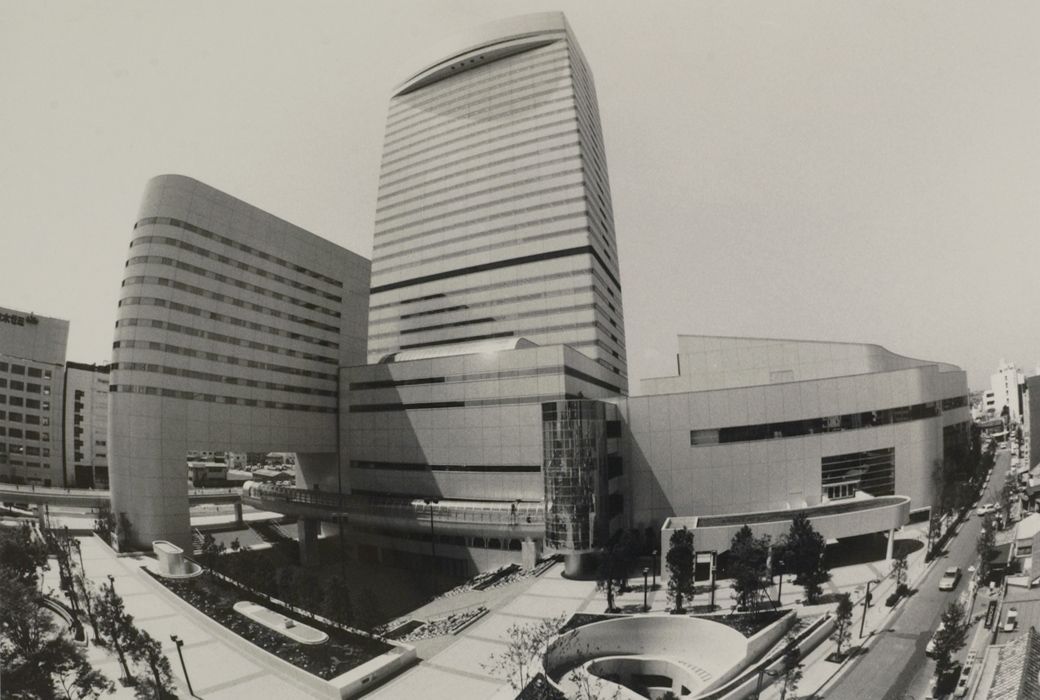 JR大宮駅西口再開発・ソニックシティ（写真：1988年04月25日、高橋孫一郎撮影）