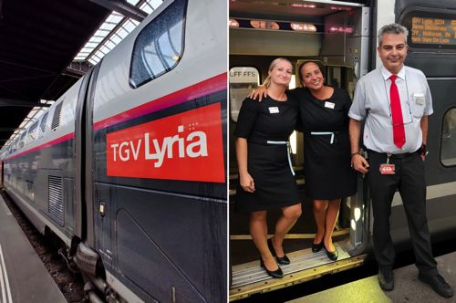 TGVリリアはフランス―スイス間を運行（2024年 筆者撮影）