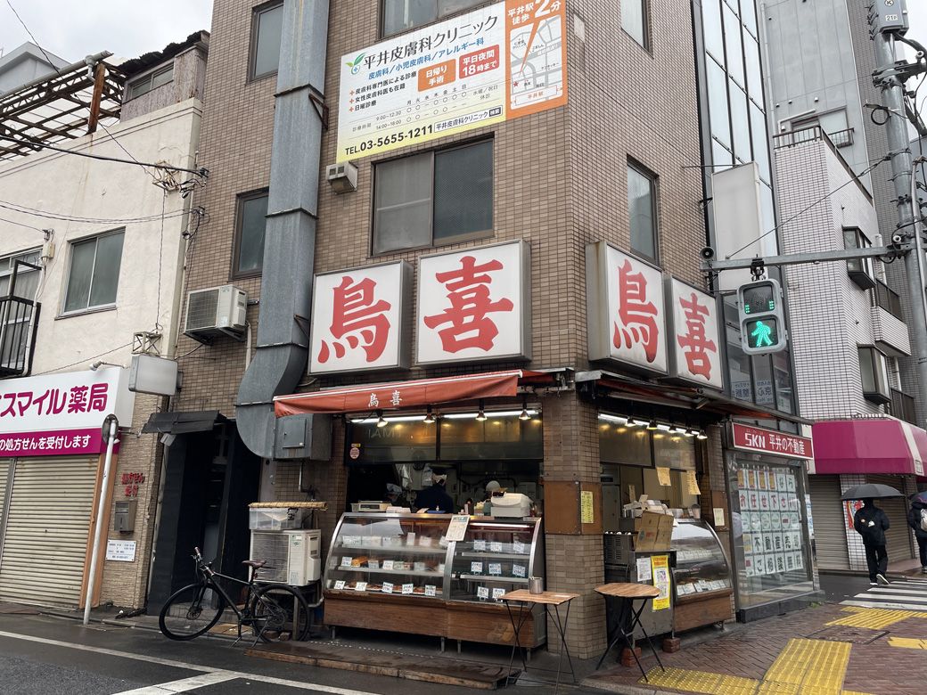 こちらも地元民に大人気の焼き鳥専門店「鳥喜」（筆者撮影）