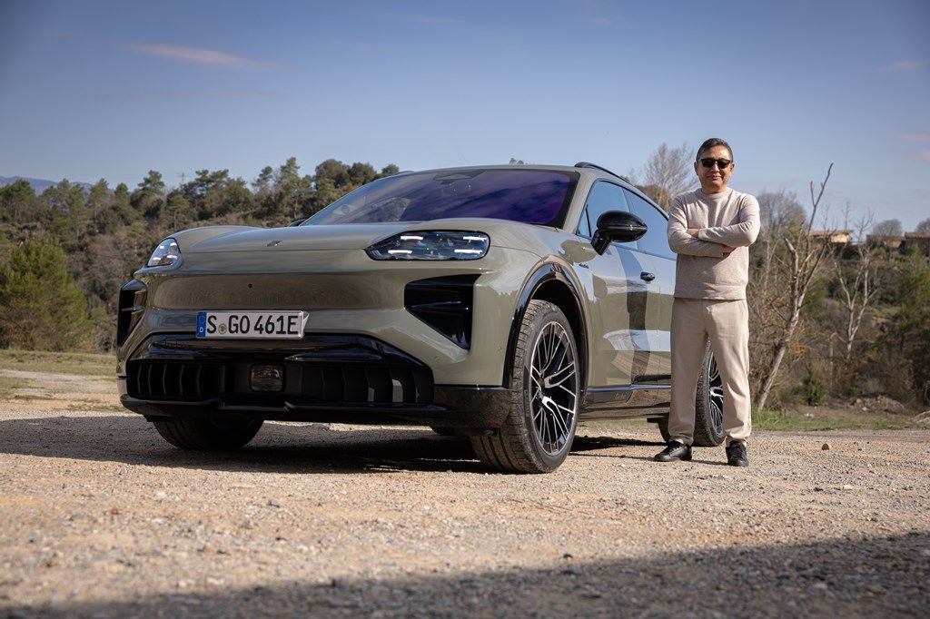 スペインで開催されたポルシェ新型EV「カイエン・エレクトリック」国際試乗会の様子（写真：Porsche AG）
