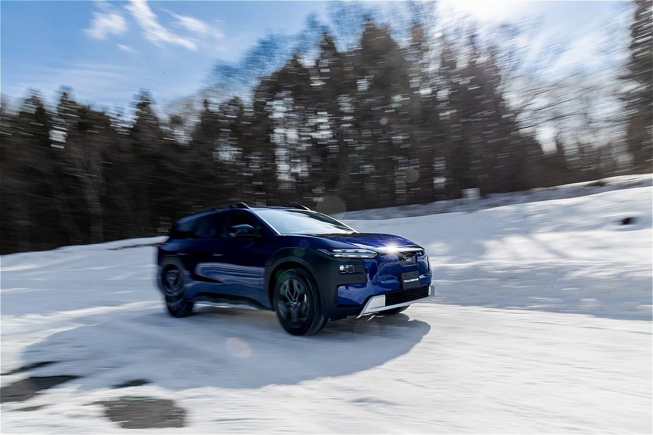 2026年4月上旬に正式発表予定、スバル新型BEV「トレイルシーカー」のプロトタイプ（写真：三木 宏章）