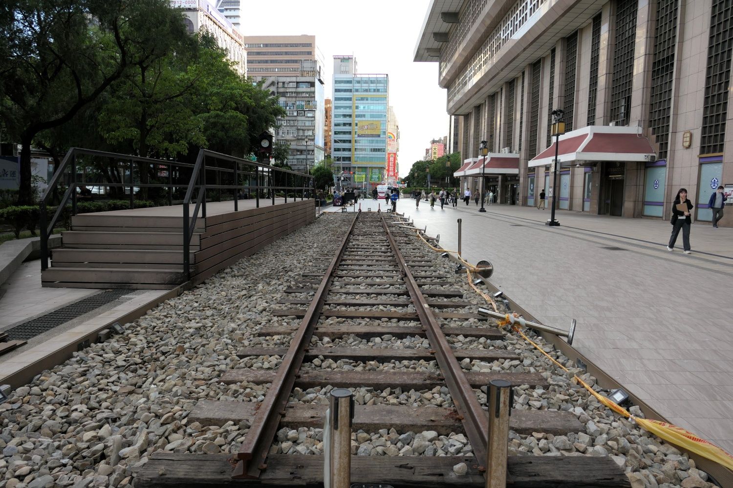 東武鉄道と同じ軌間1067mmに“改軌”したという（記者撮影）