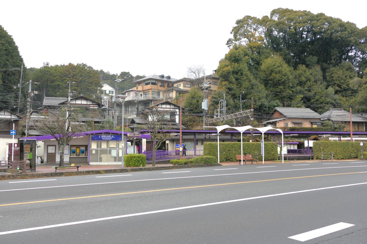 石山寺駅遠景