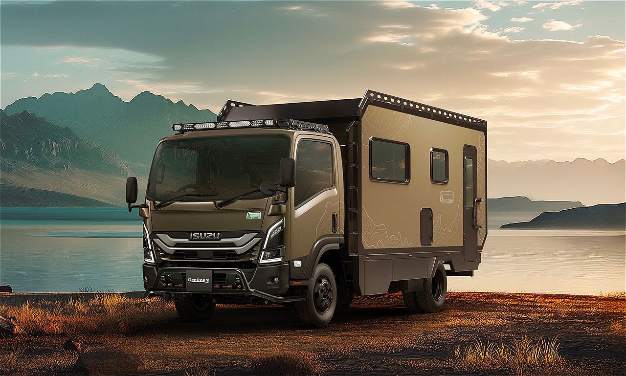 NTBの新作キャンピングカー「ジオローム」（写真：いすゞA&S）