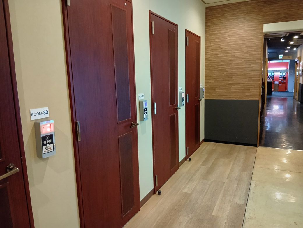 鍵付完全個室（筆者撮影）
