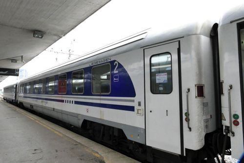 クロアチアの寝台車（2022年 筆者撮影）