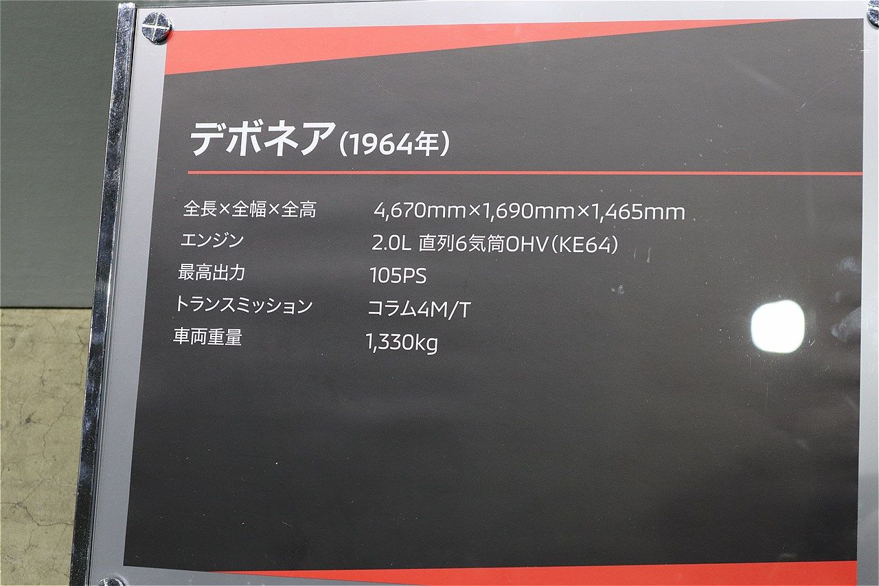 1964年発売の三菱「デボネア」（筆者撮影）