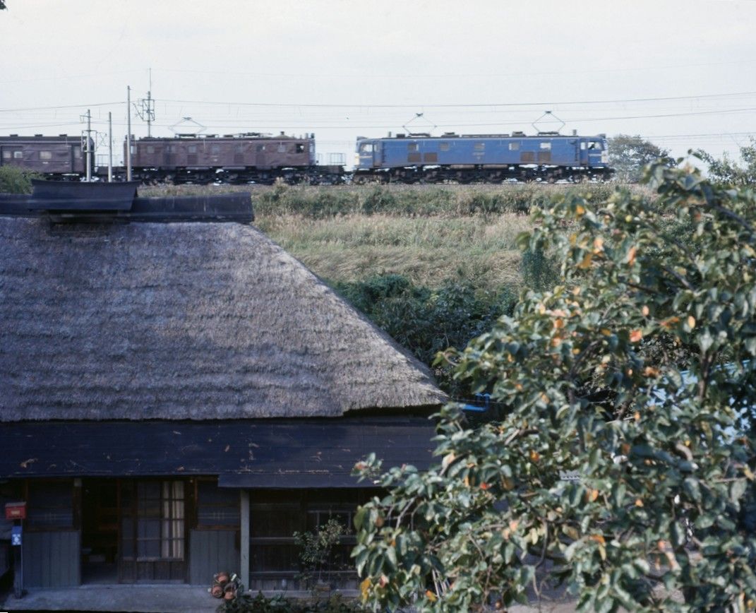 EF58形（右）とEF56形の重連が牽引する荷物列車（撮影：南正時）