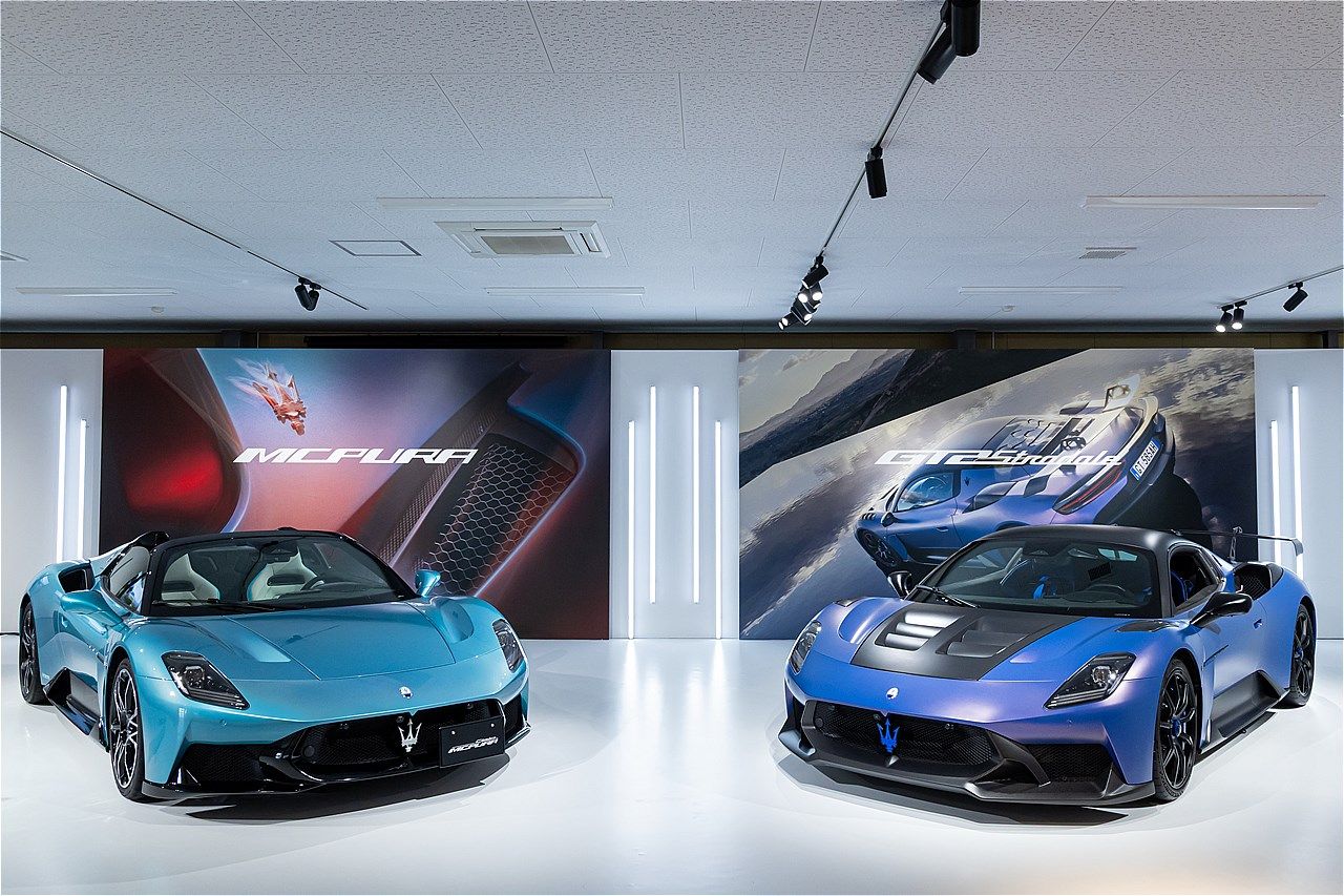 マセラティの「MCプーラ」と「GT2ストラダーレ」（写真：三木 宏章）