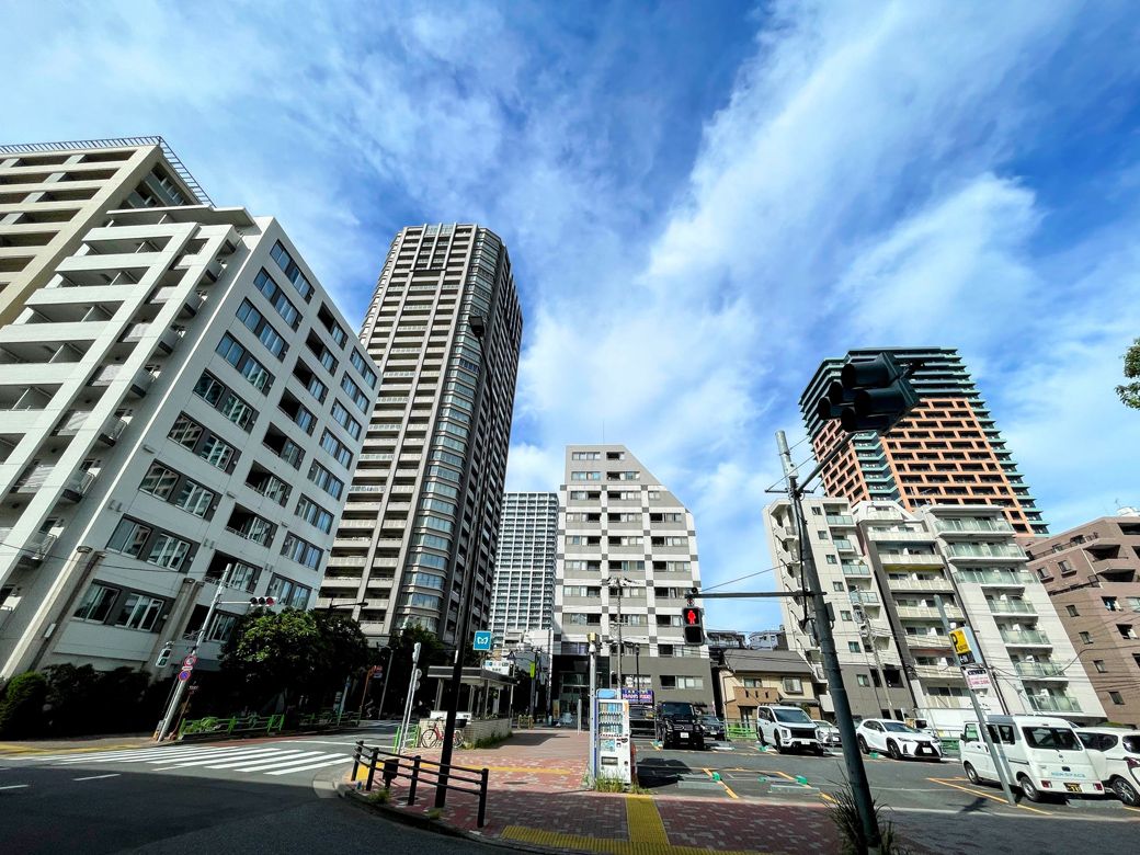 佃地区のタワマン群（筆者撮影）