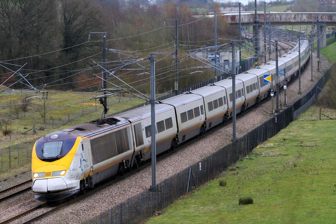 1994年の開業以来、英仏間の高速列車運行を独占してきたユーロスター（撮影：橋爪智之）