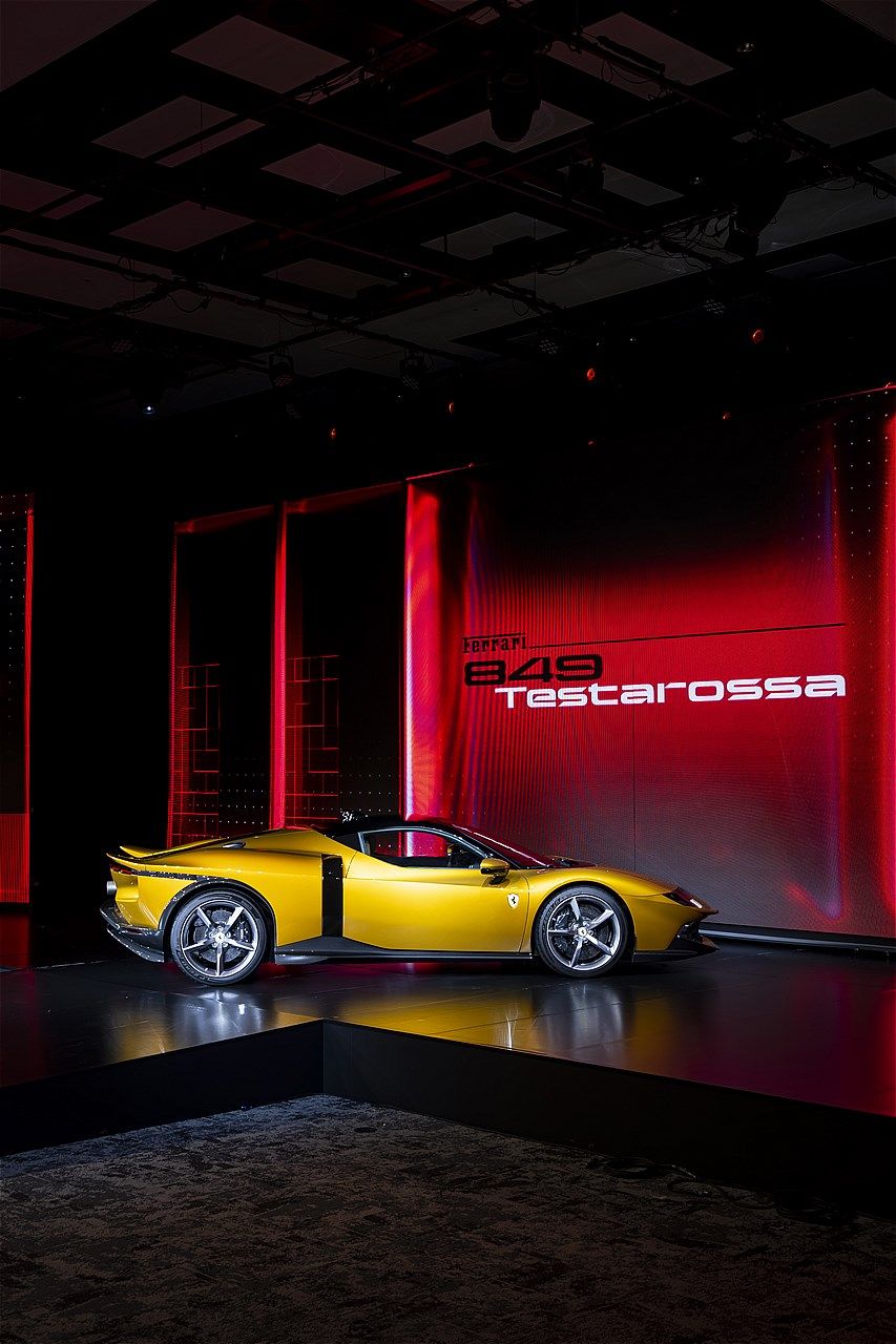 東京で行われたフェラーリ「849テスタロッサ」ジャパンプレミアの様子（写真：フェラーリ・ジャパン）