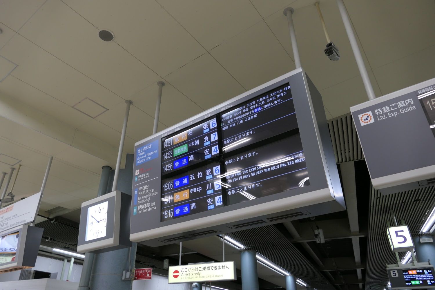 大阪上本町駅　地上ホーム