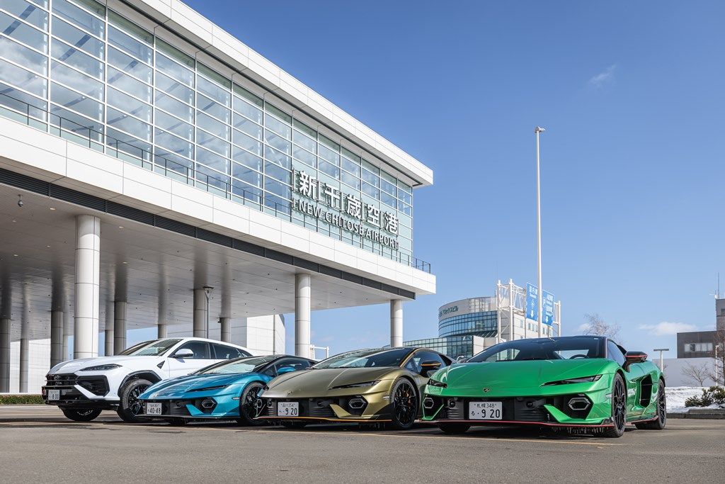 北海道で開催されたランボルギーニ「テメラリオ」「ウルスSE」試乗会の様子（写真：Lamborghini）