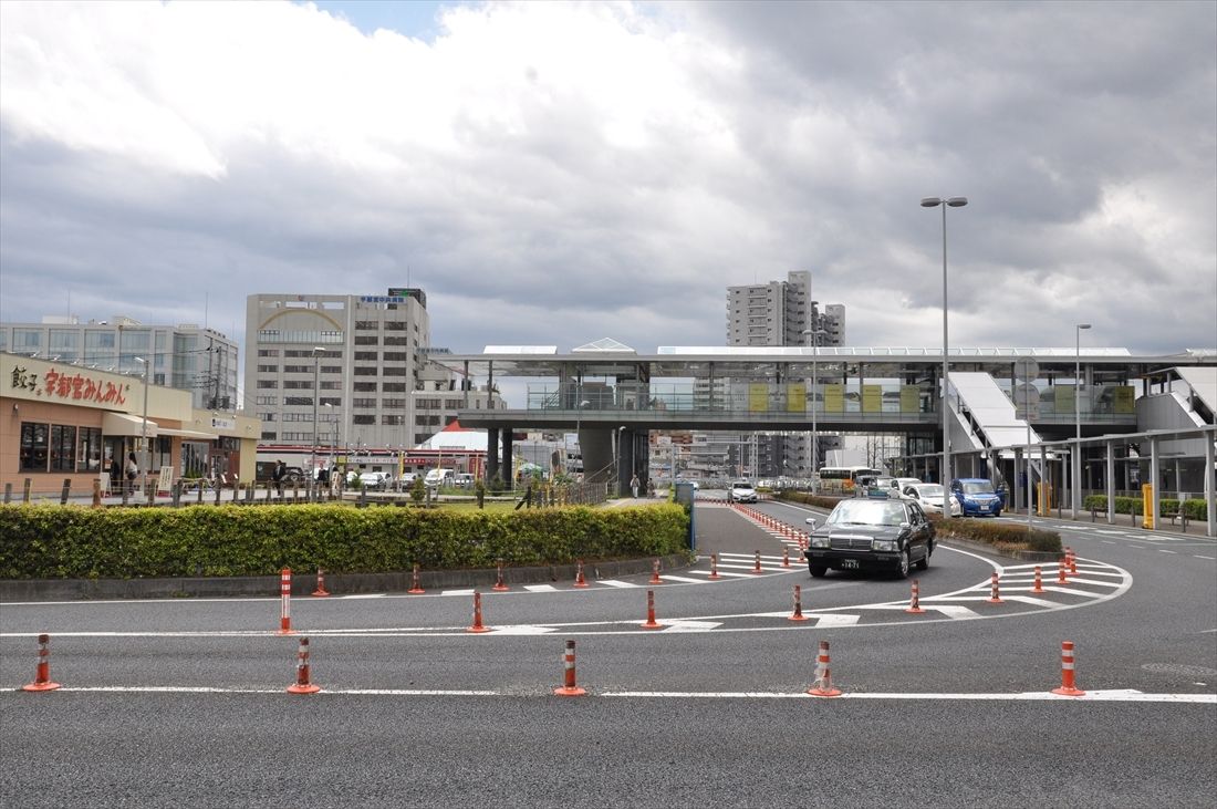かつての宇都宮駅東口＝2019年（記者撮影）