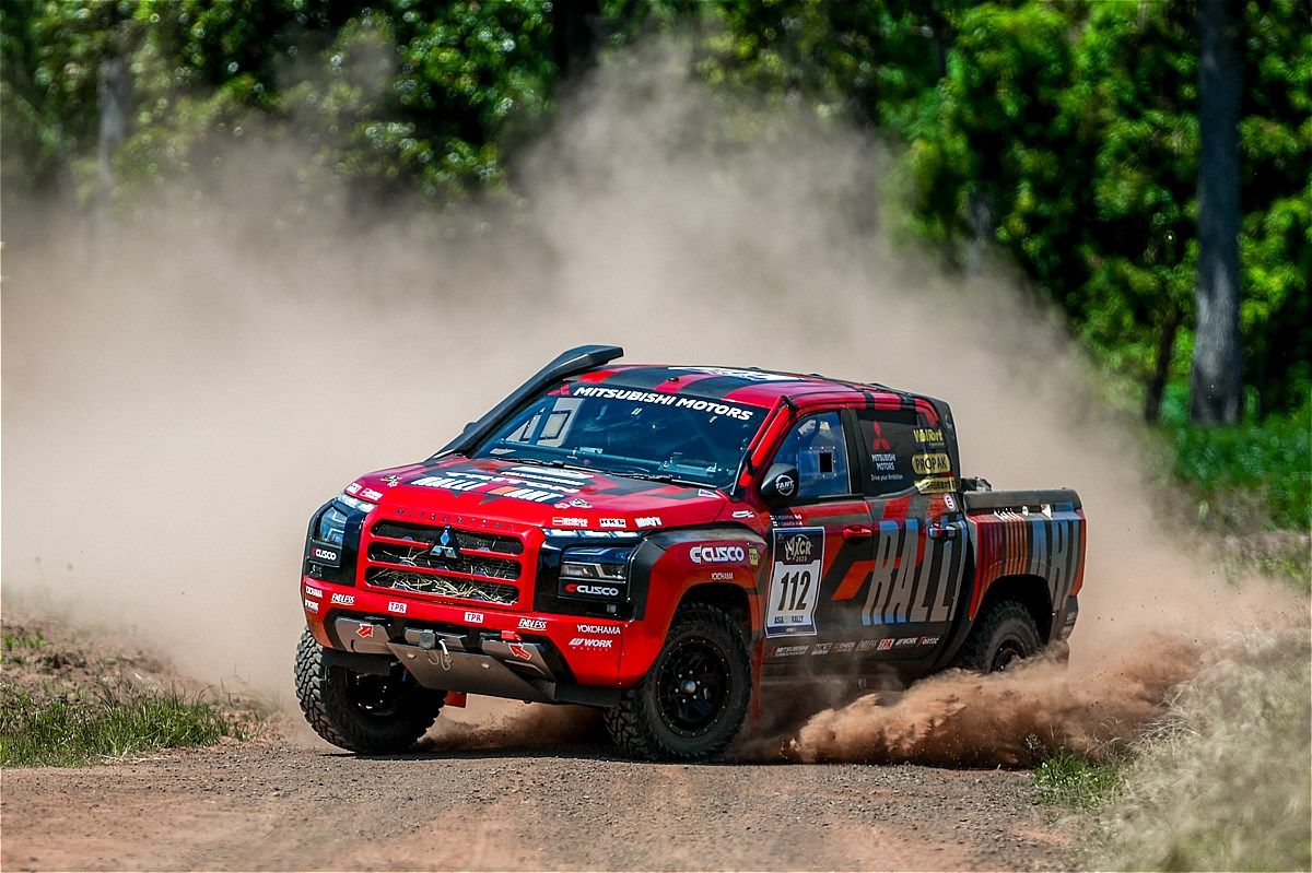 アジアンクロスカントリーラリー2025とチーム三菱ラリーアートの様子（写真：三菱自動車）
