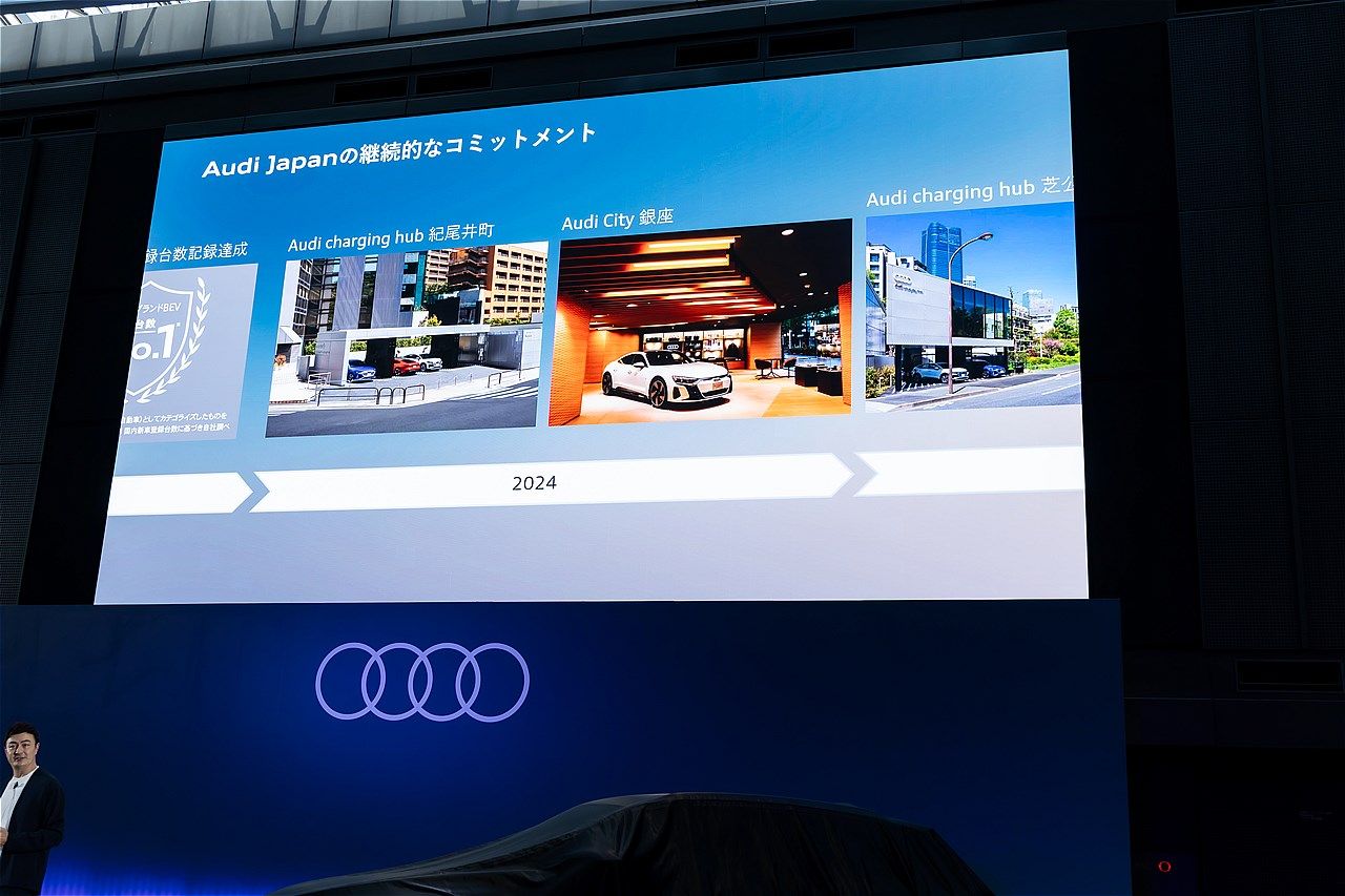2025年7月24日に開催された「Audi New Models Special Debut Show」の様子（写真：三木 宏章）
