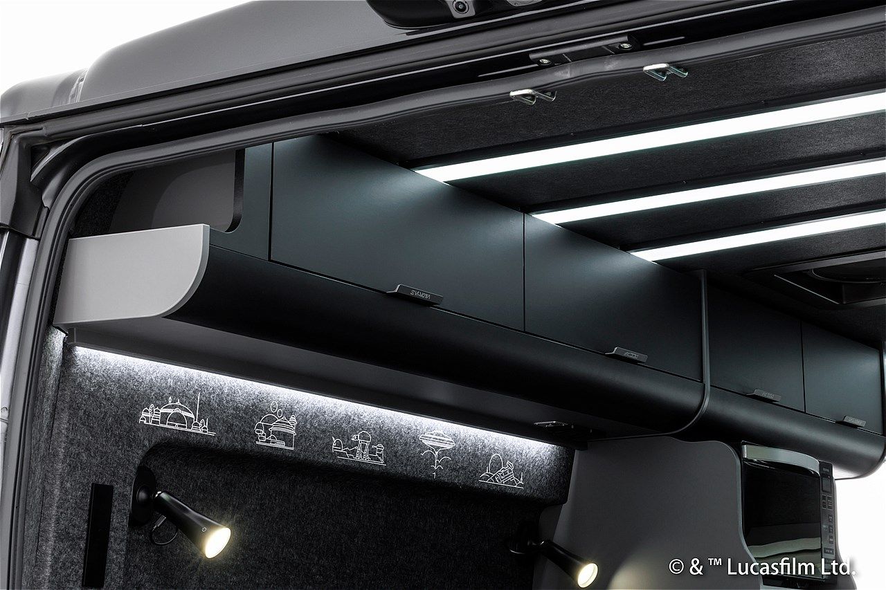 スター・ウォーズの世界観が広がるトイファクトリーのキャンピングカー「ダビンチ6.0＜スター・ウォーズ＞エディション」（写真：トイファクトリー）