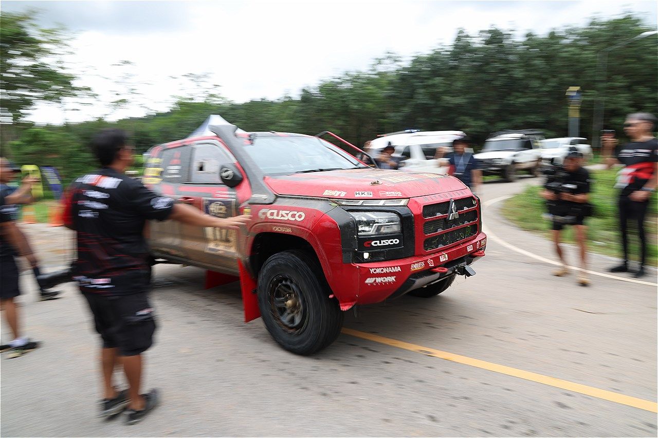 アジアンクロスカントリーラリー2025とチーム三菱ラリーアートの様子（写真：三木 宏章）
