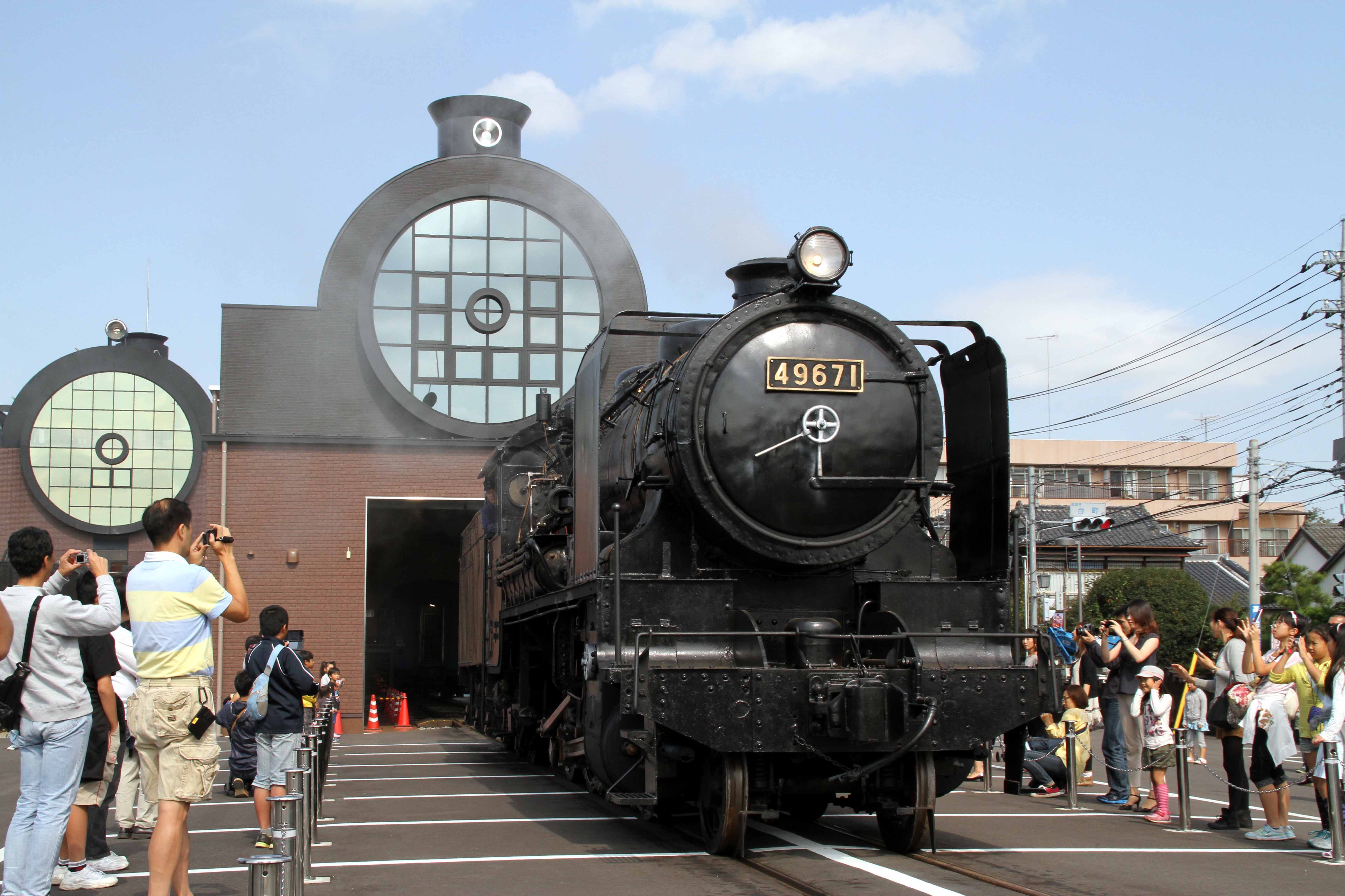 真岡鉄道の49671号は圧縮空気で動かすことができる（撮影：南正時）